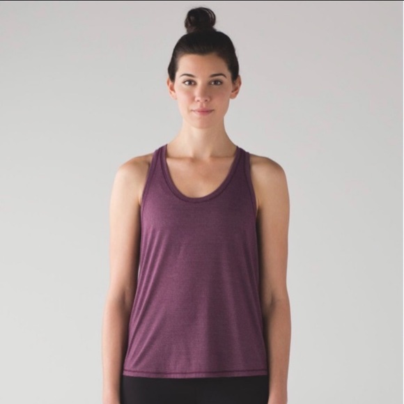 Lululemon Tie It Up Singlet Heathered Pulm